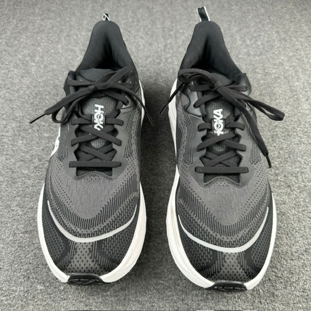 Hoka Skyflow Mens 12 D Black White Running Shoes 1155111 BWHT Sneakers